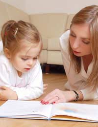 Stressful Stress-free Reading Child